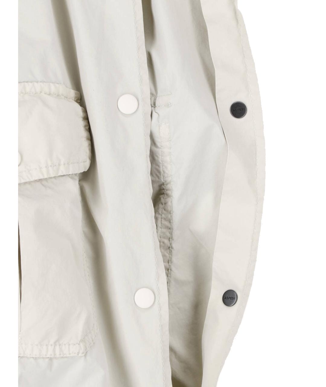 ASPESI Серое полиэстеровое пальто, фото 5