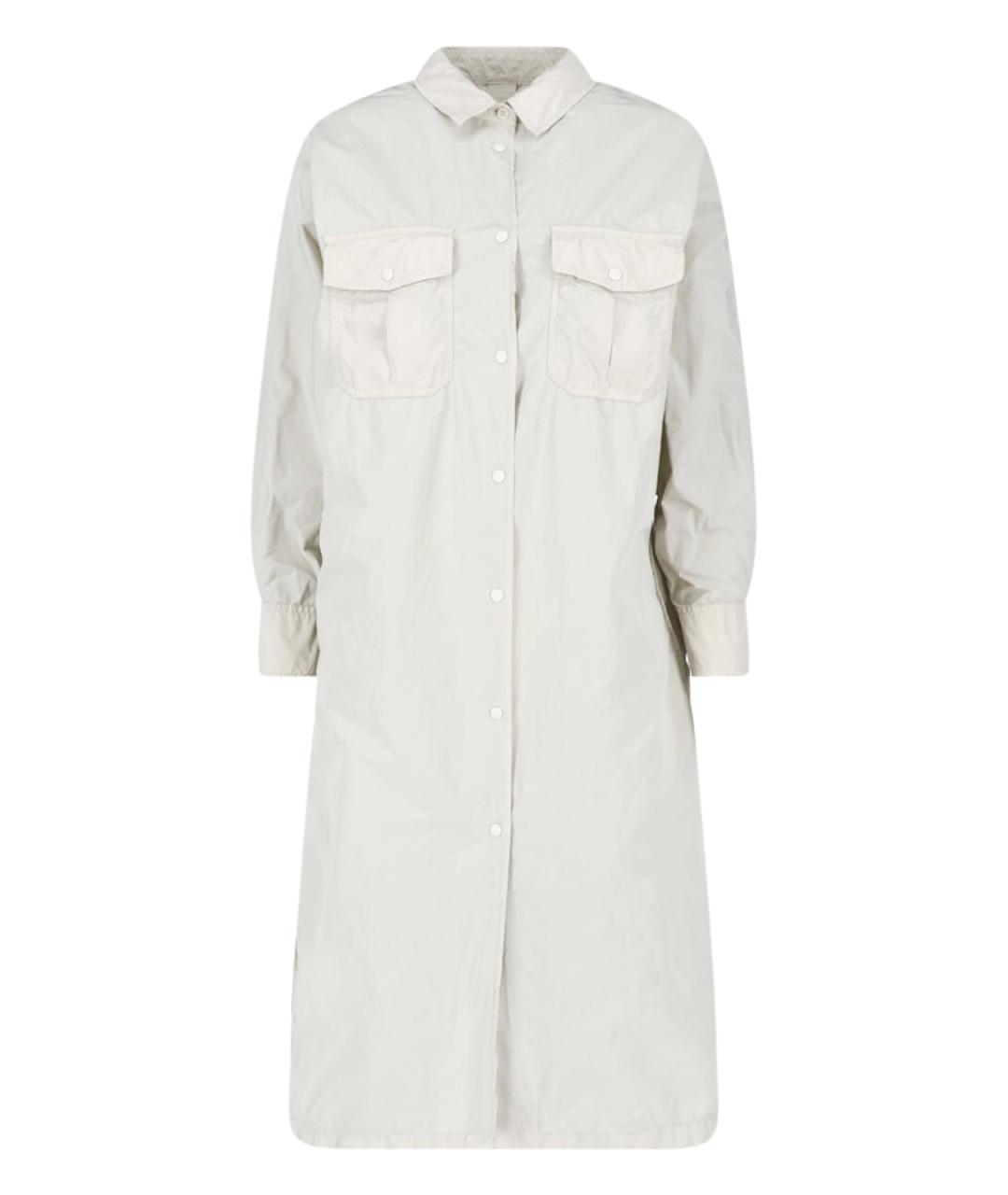 ASPESI Серое полиэстеровое пальто, фото 1