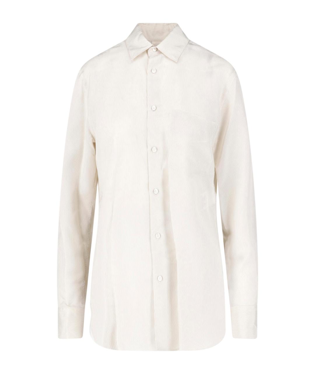 ASPESI Белая вискозная рубашка, фото 1