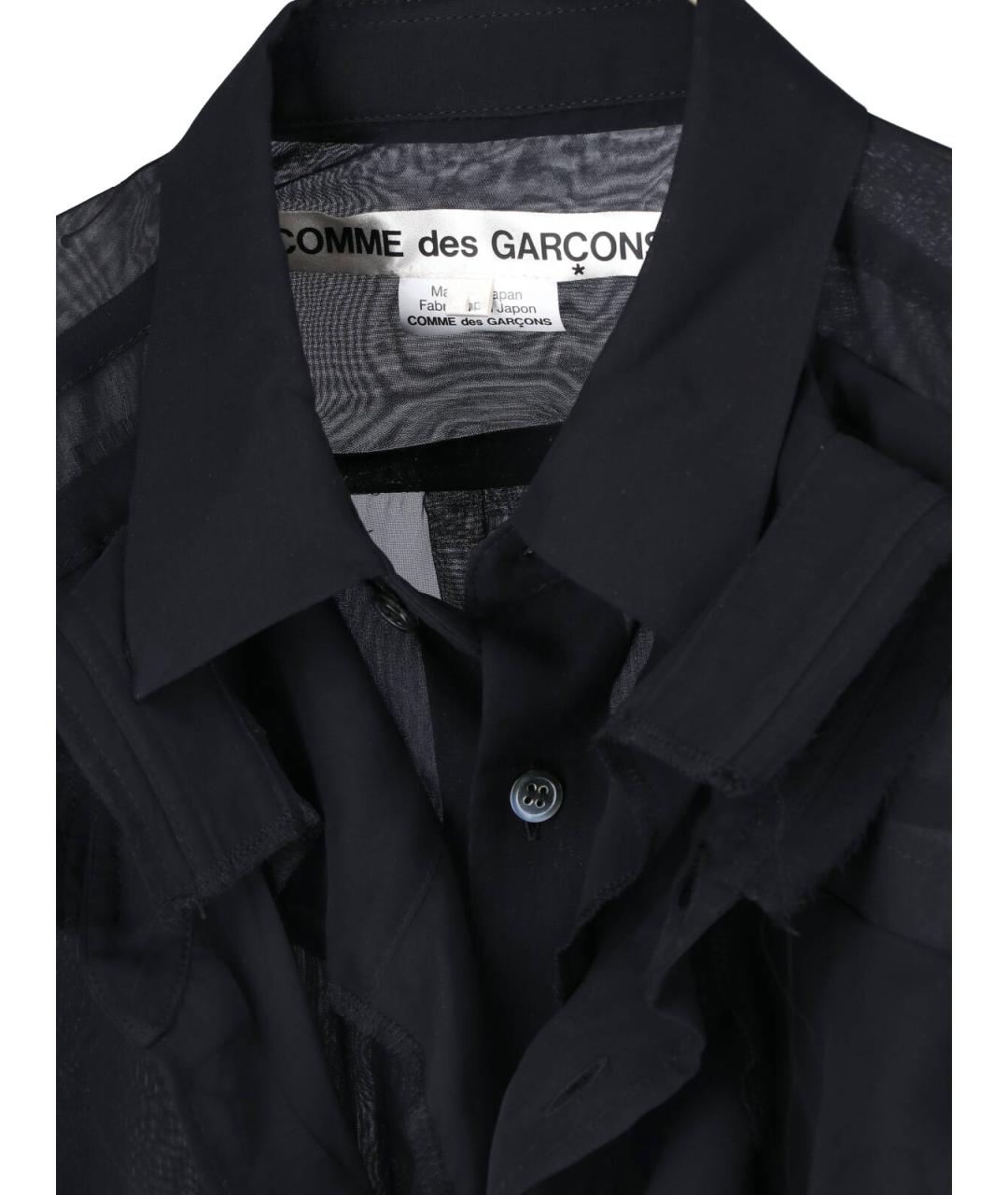 COMME DES GARÇONS Черная полиэстеровая рубашка, фото 5