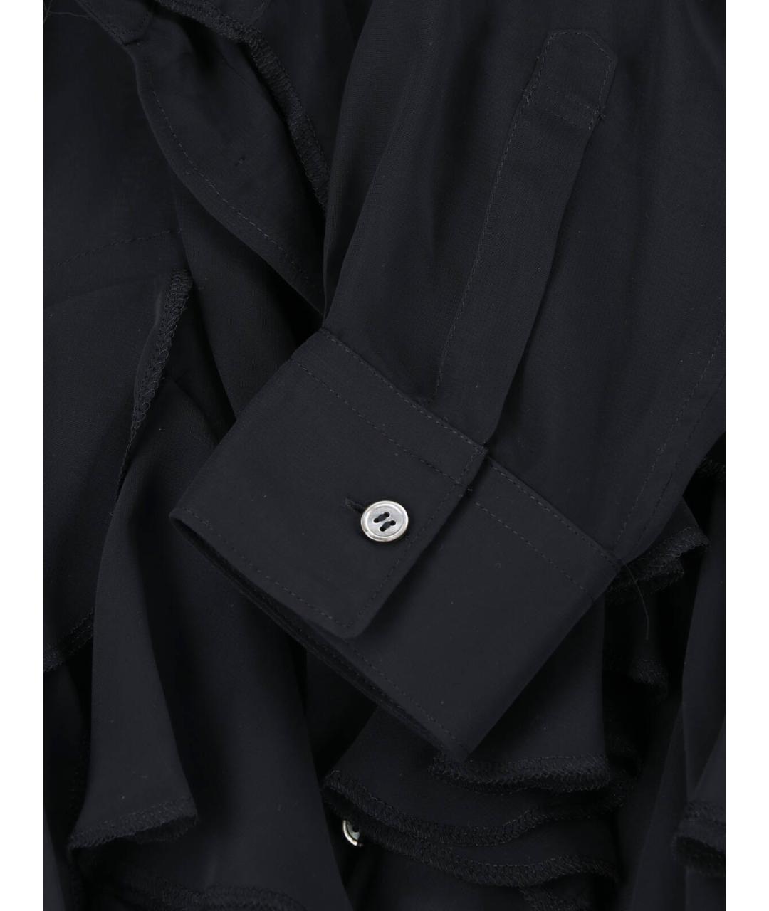 COMME DES GARÇONS Черная полиэстеровая рубашка, фото 4