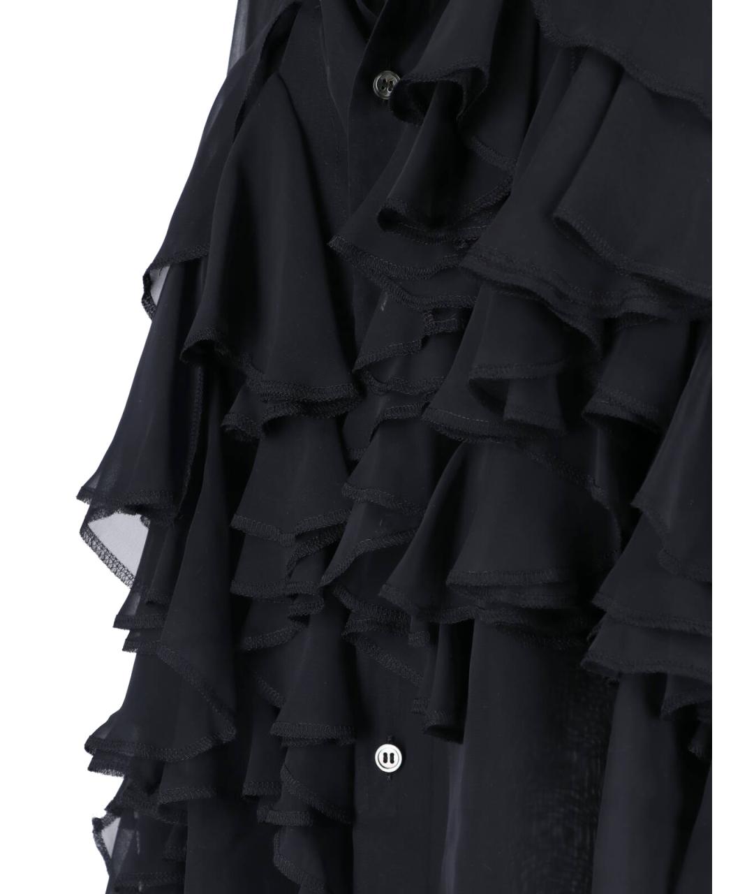 COMME DES GARÇONS Черная полиэстеровая рубашка, фото 3