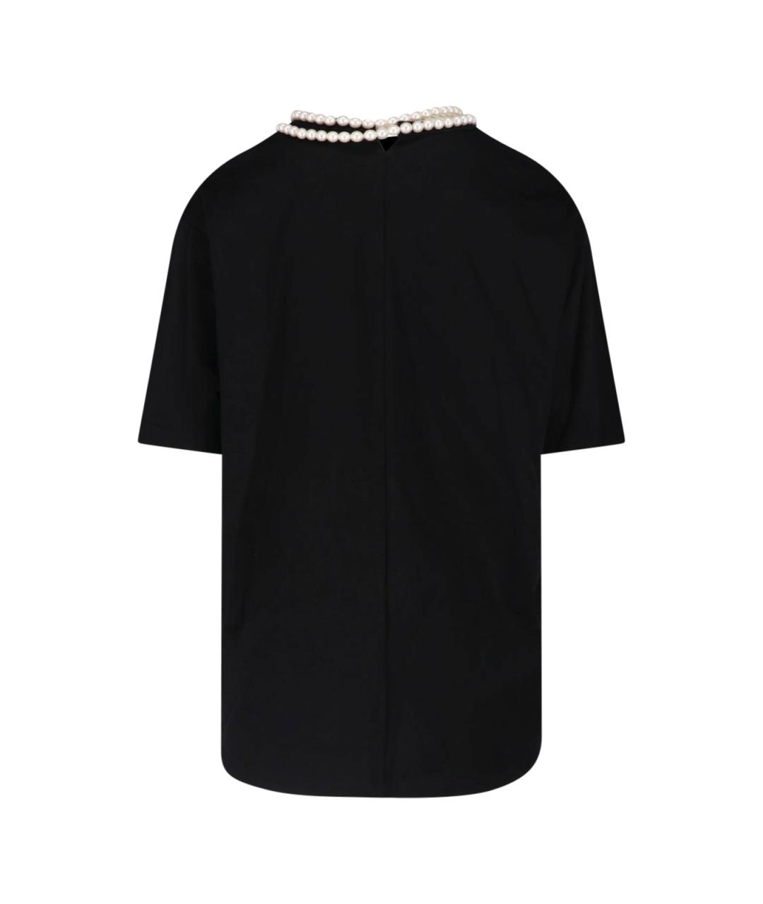 JUNYA WATANABE Черная хлопковая футболка, фото 2