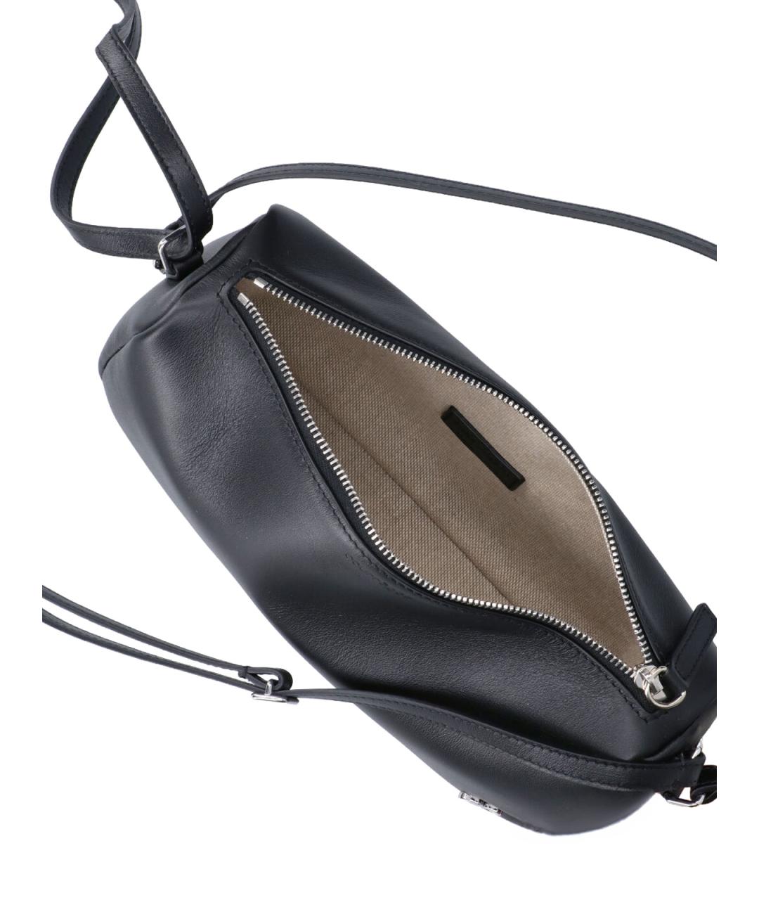 COURREGES Черная кожаная сумка через плечо, фото 4