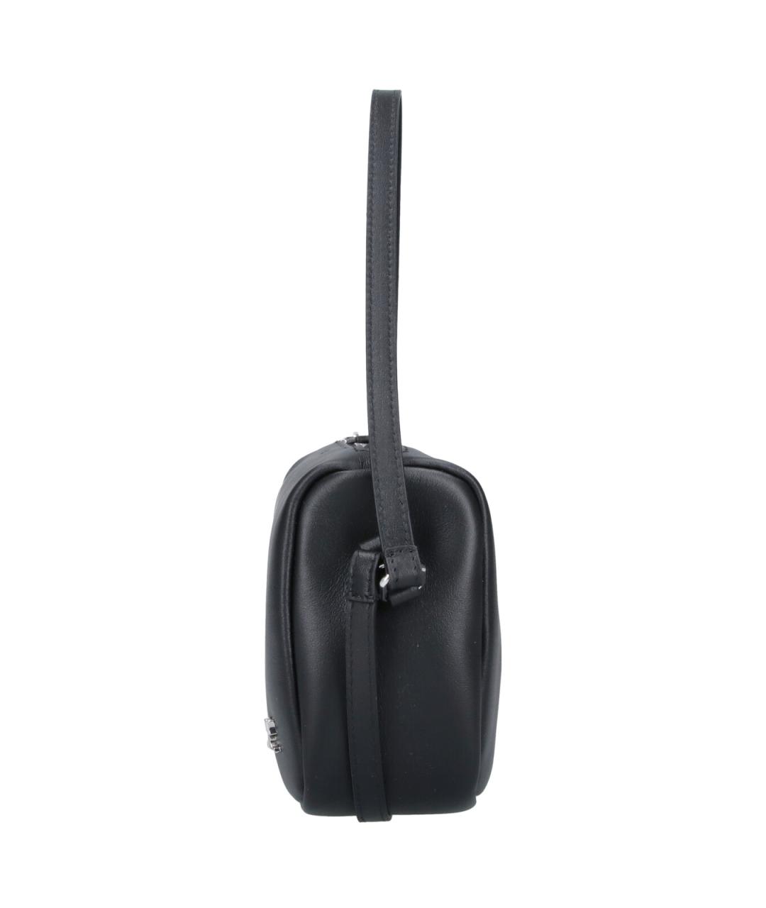 COURREGES Черная кожаная сумка через плечо, фото 5