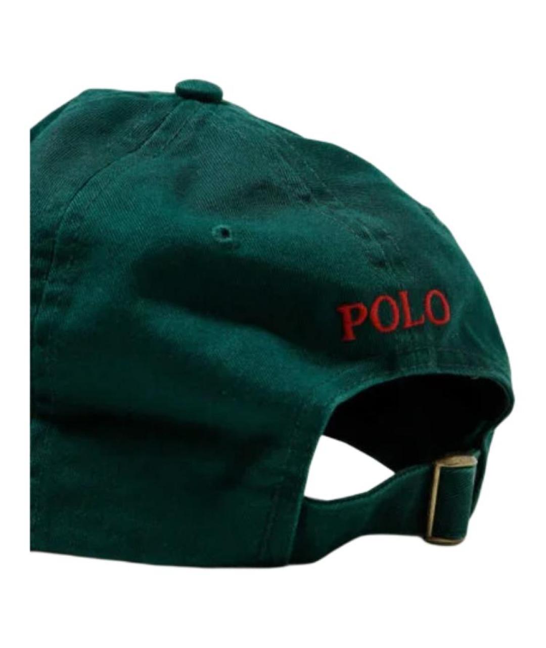POLO RALPH LAUREN Зеленая кепка/бейсболка, фото 2