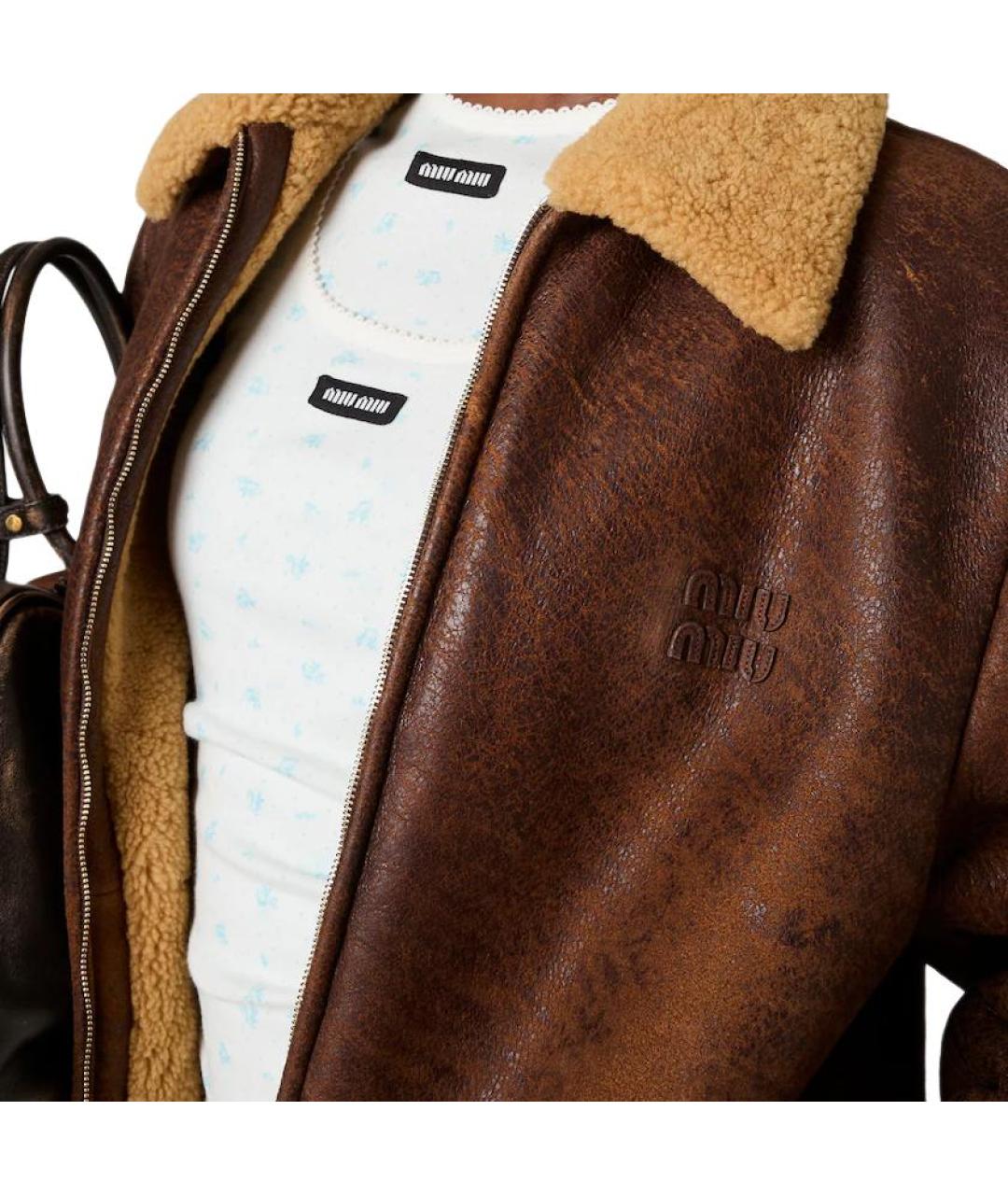 MIU MIU Белая футболка, фото 2