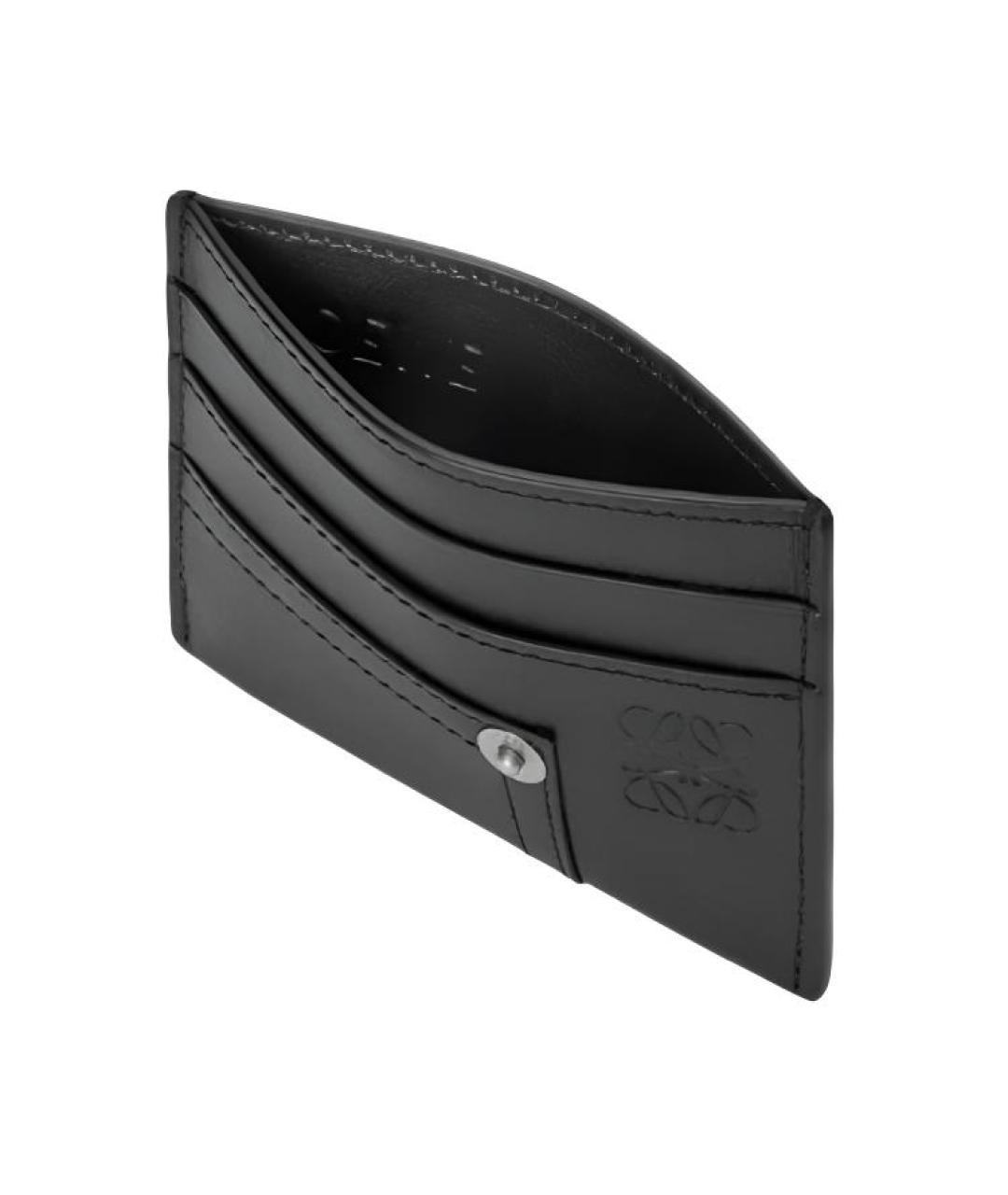 LOEWE Черный кожаный кардхолдер, фото 3