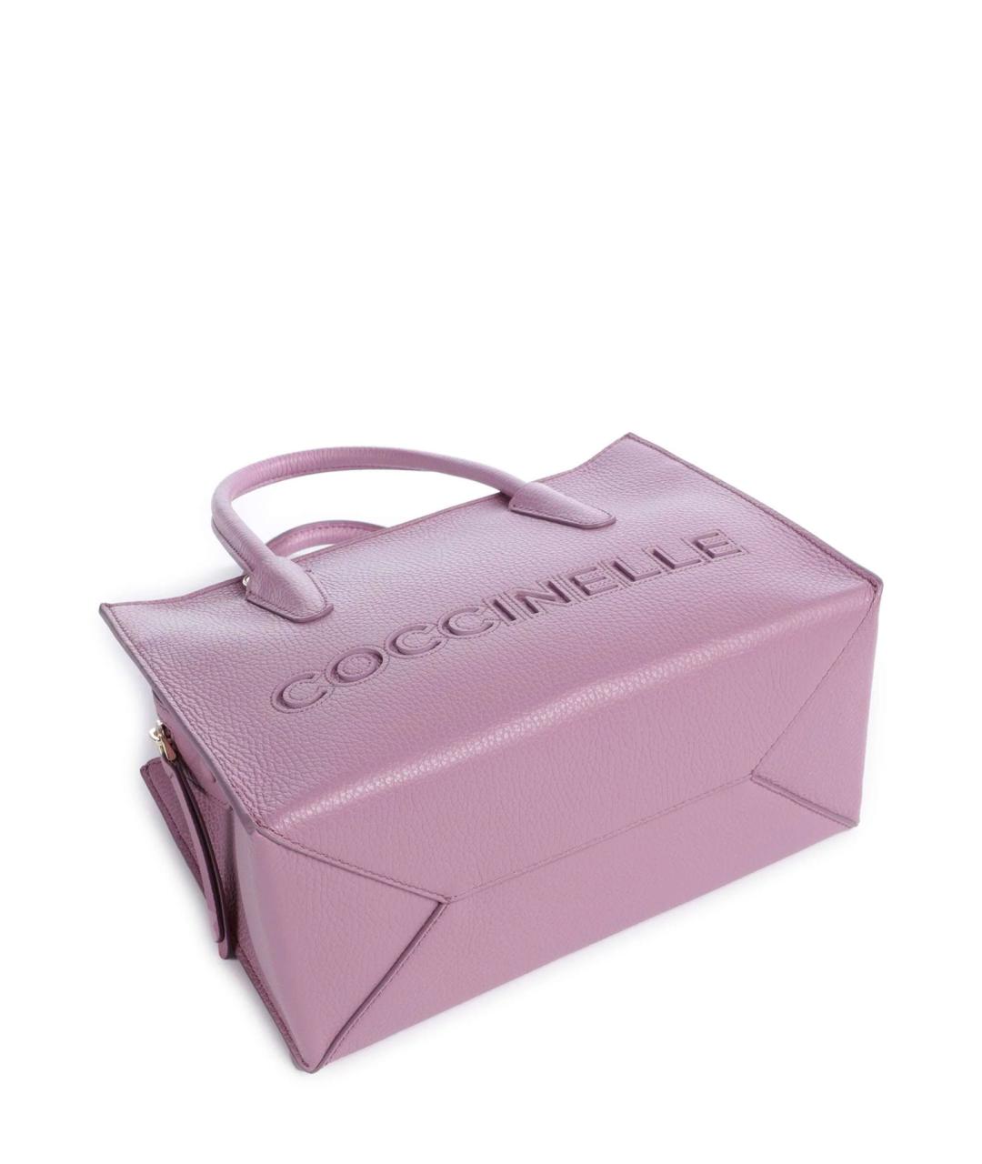 COCCINELLE Фиолетовая кожаная сумка через плечо, фото 5