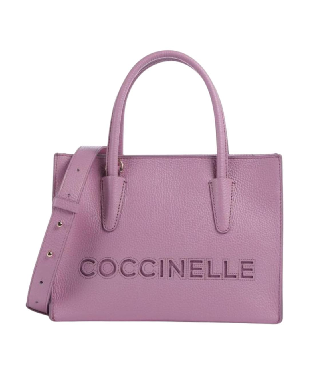 COCCINELLE Фиолетовая кожаная сумка через плечо, фото 1