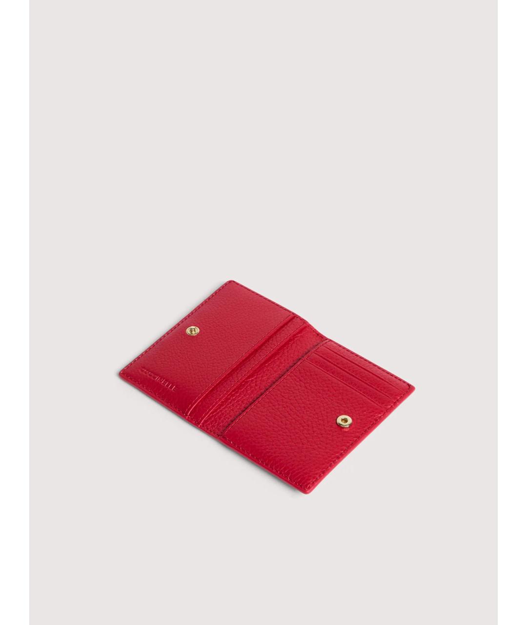COCCINELLE Красный кожаный кардхолдер, фото 2