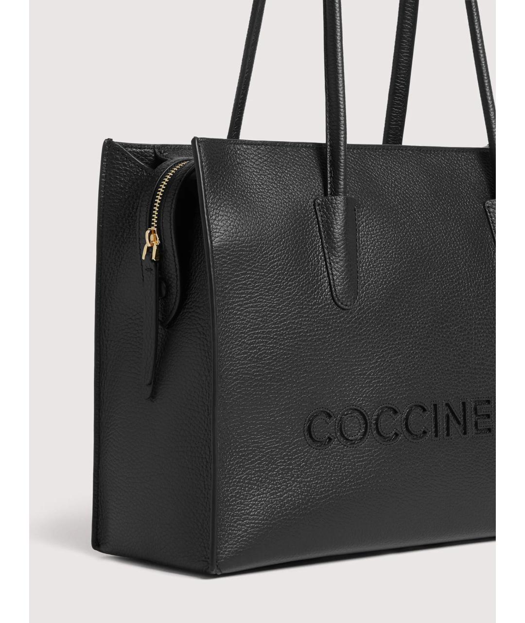 COCCINELLE Черная кожаная сумка через плечо, фото 4