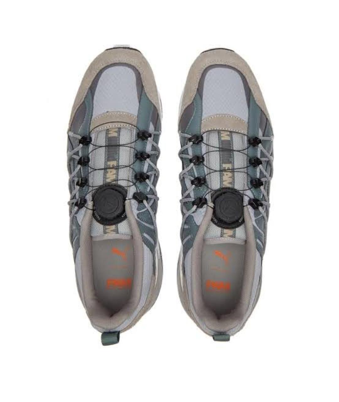 PUMA Серые замшевые низкие кроссовки / кеды, фото 3