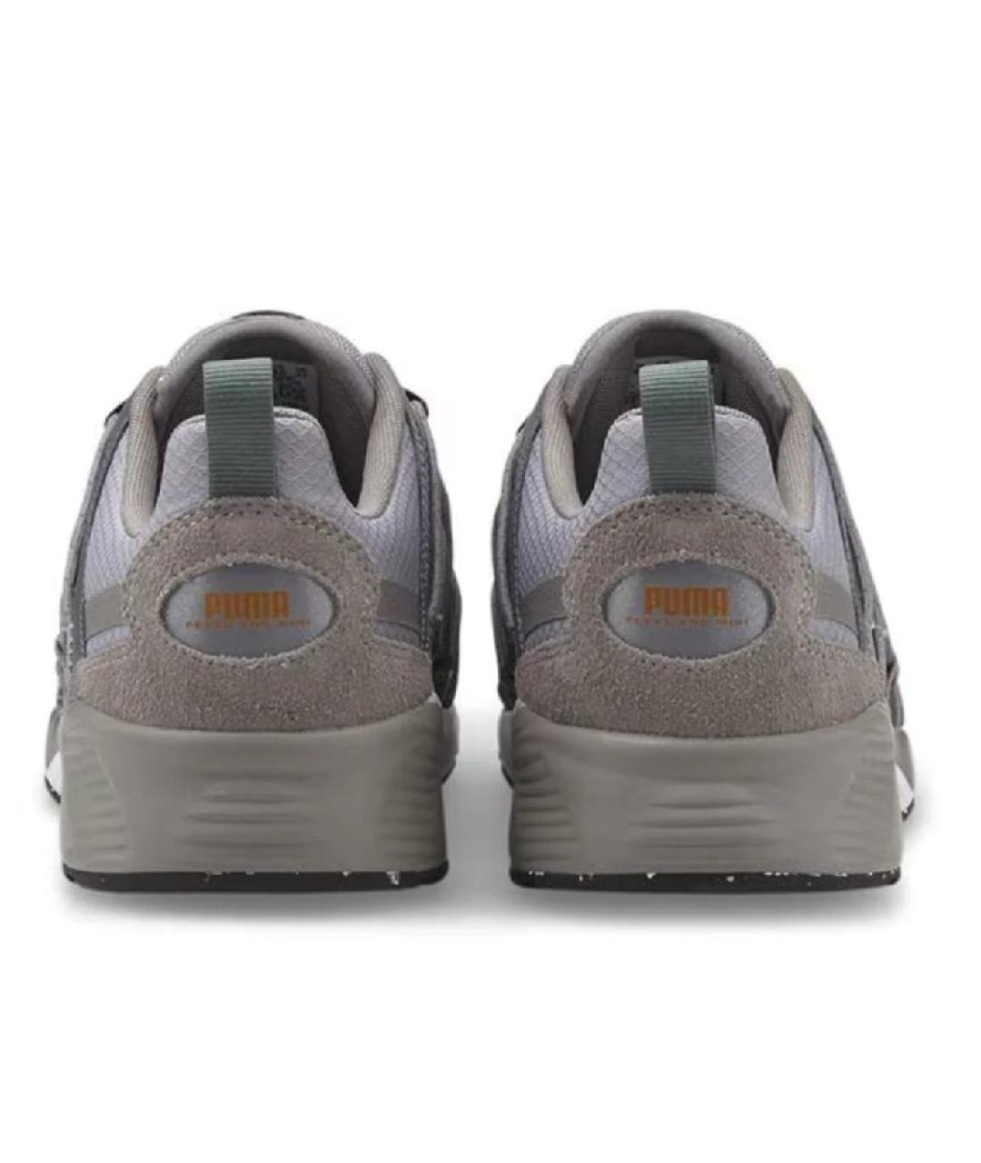 PUMA Серые замшевые низкие кроссовки / кеды, фото 4