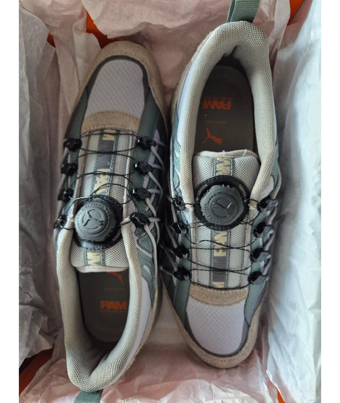 PUMA Серые замшевые низкие кроссовки / кеды, фото 6