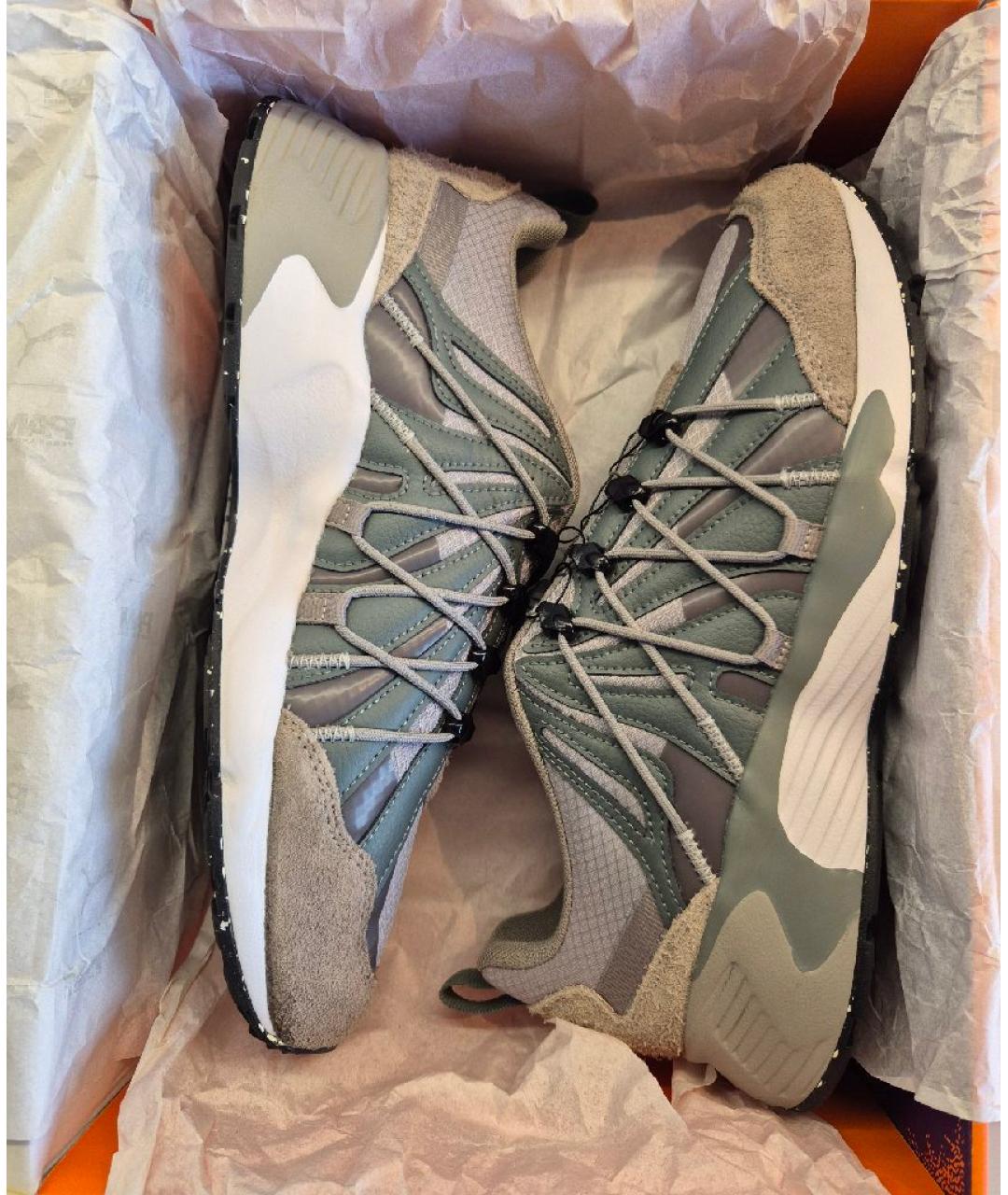 PUMA Серые замшевые низкие кроссовки / кеды, фото 5