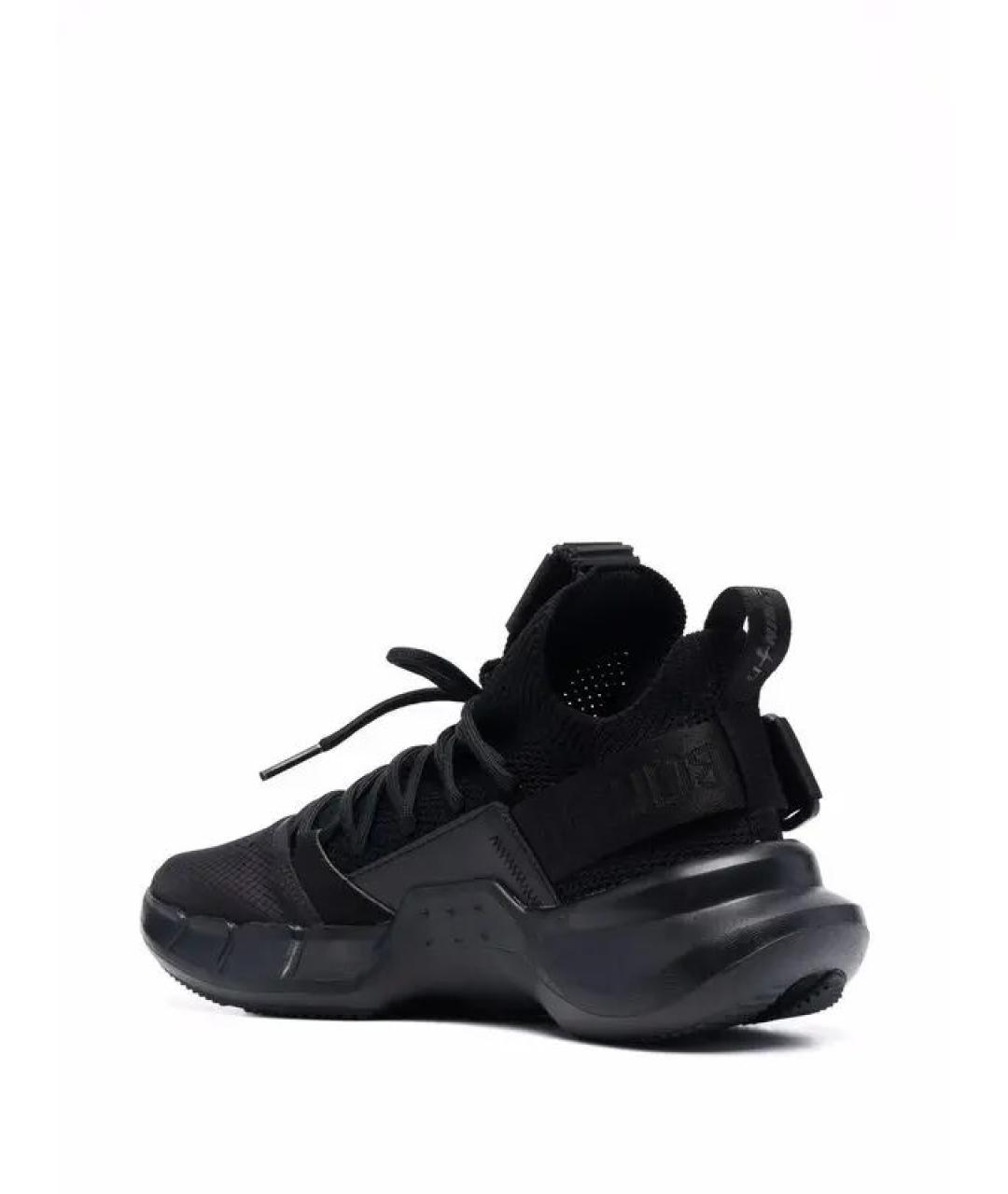 NEIL BARRETT Черные синтетические низкие кроссовки / кеды, фото 5