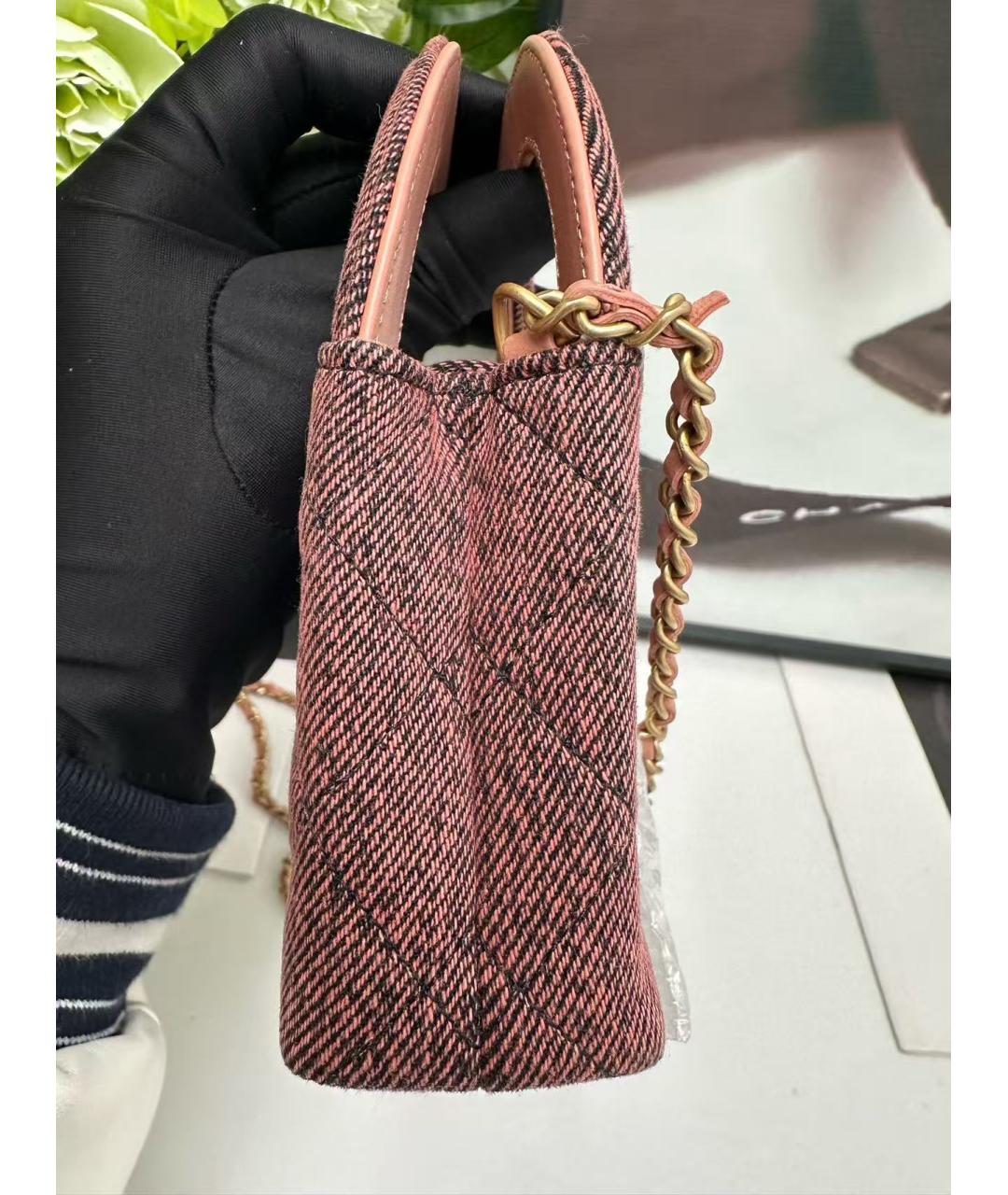 CHANEL Коричневая сумка с короткими ручками, фото 5