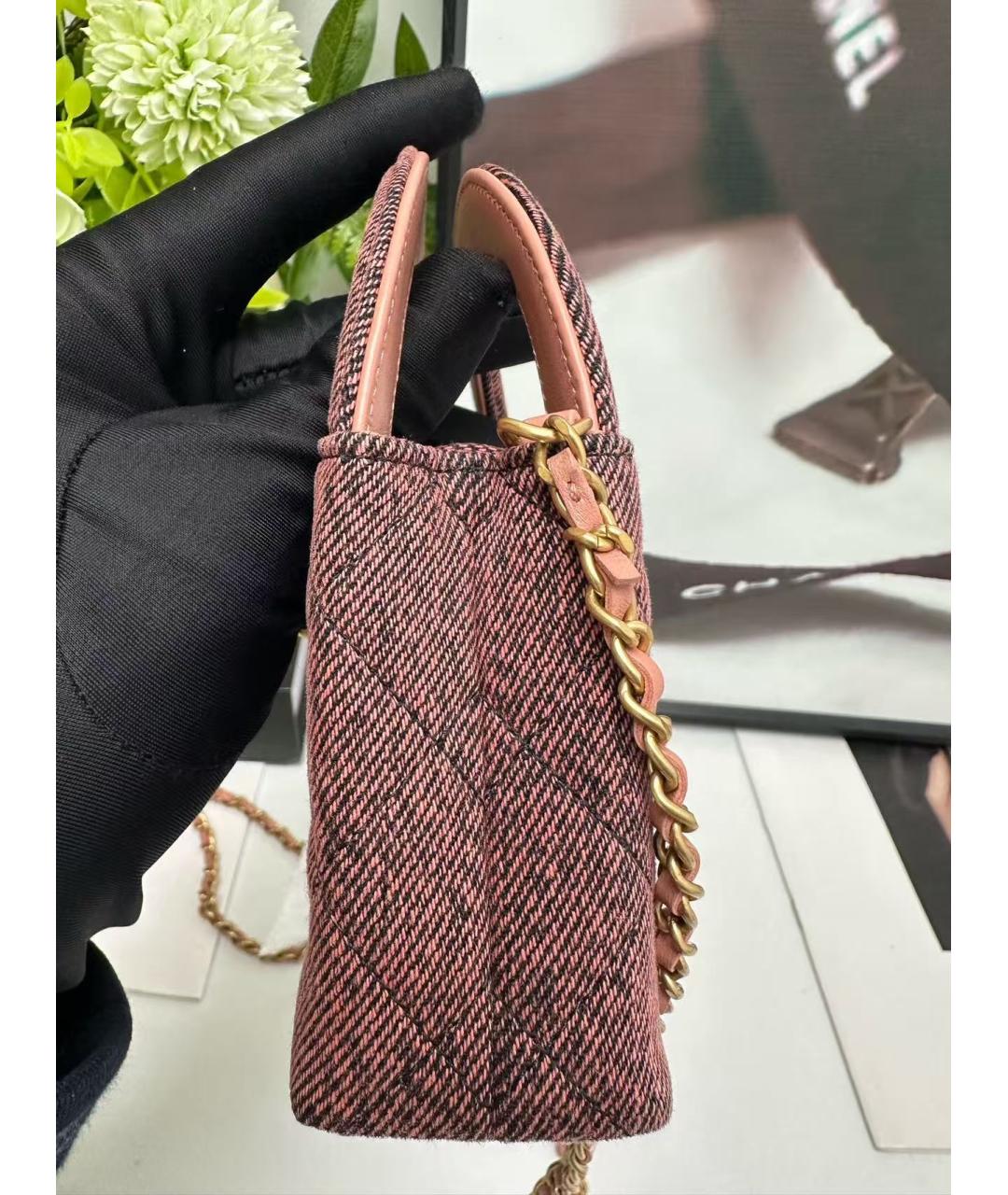 CHANEL Коричневая сумка с короткими ручками, фото 4