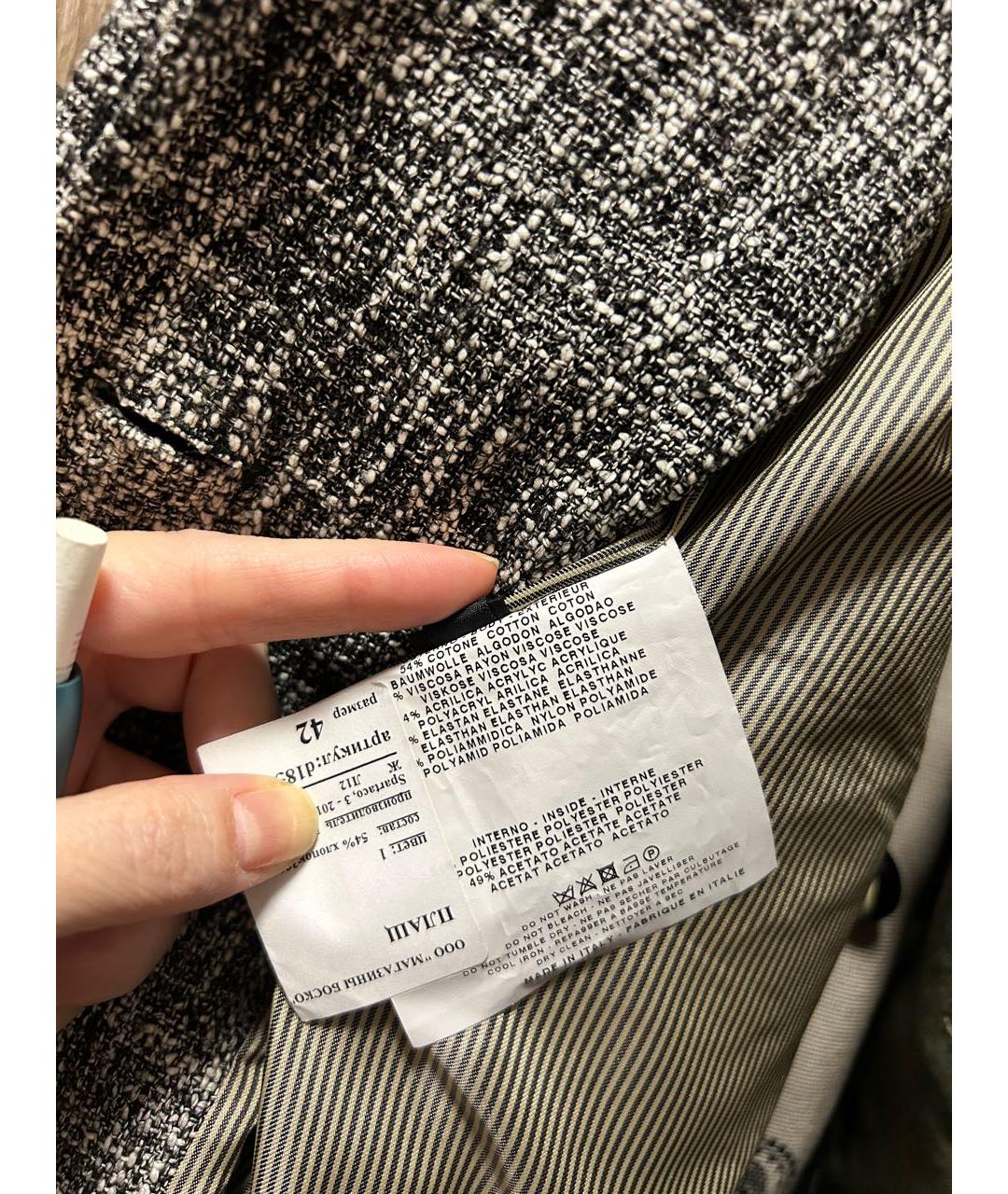 ETRO Серое хлопковое пальто, фото 6