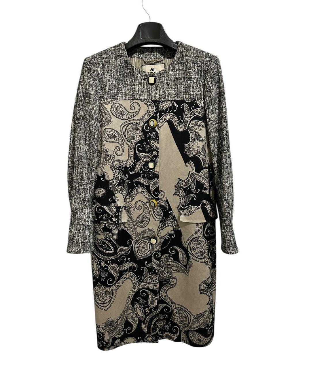 ETRO Серое хлопковое пальто, фото 7