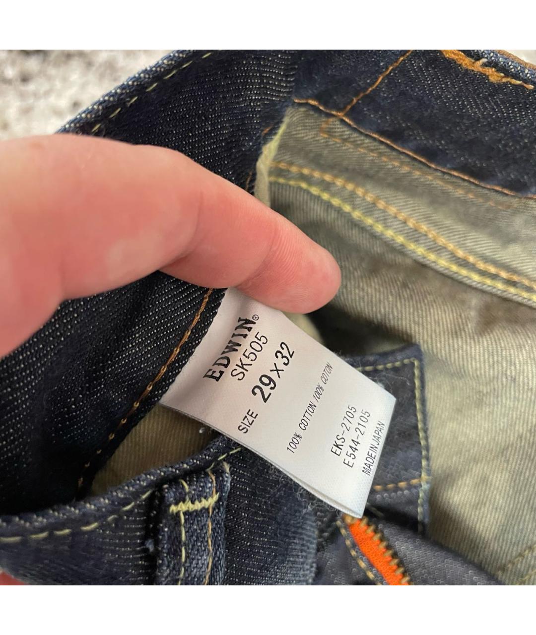 EDWIN Мульти хлопковые прямые джинсы, фото 7