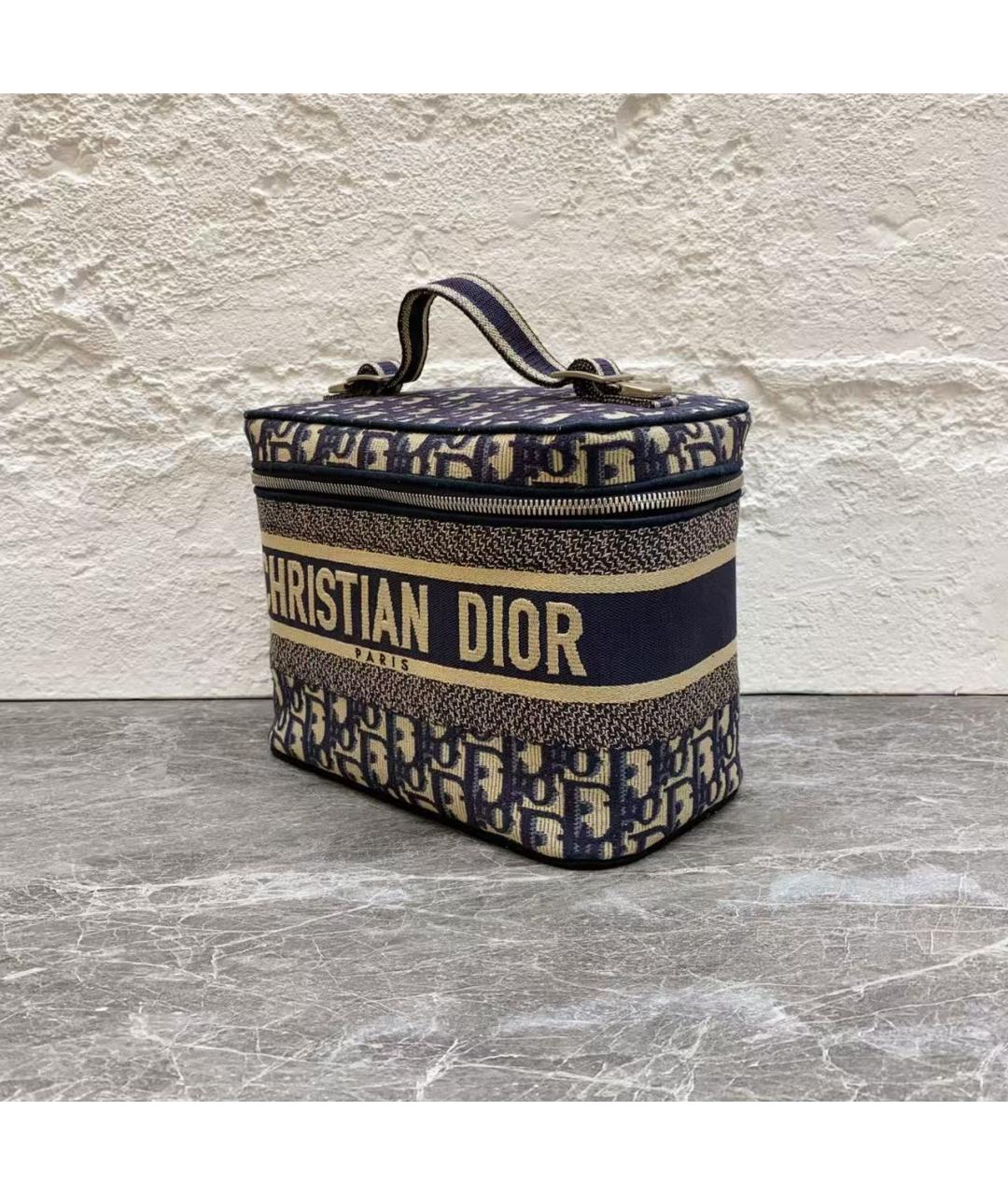 CHRISTIAN DIOR Темно-синяя сумка с короткими ручками, фото 2