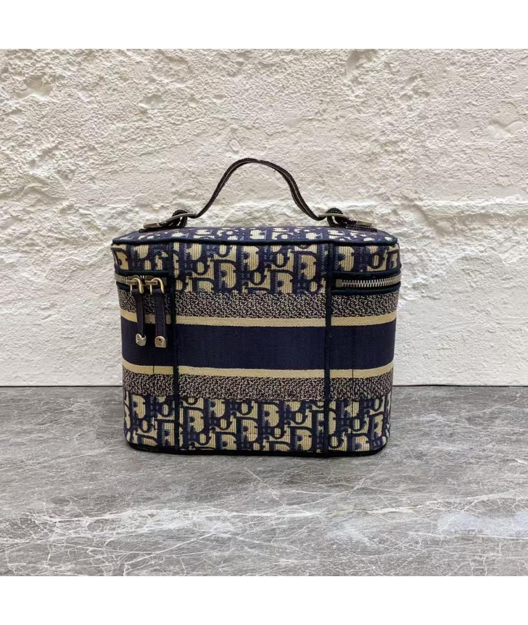 CHRISTIAN DIOR Темно-синяя сумка с короткими ручками, фото 3