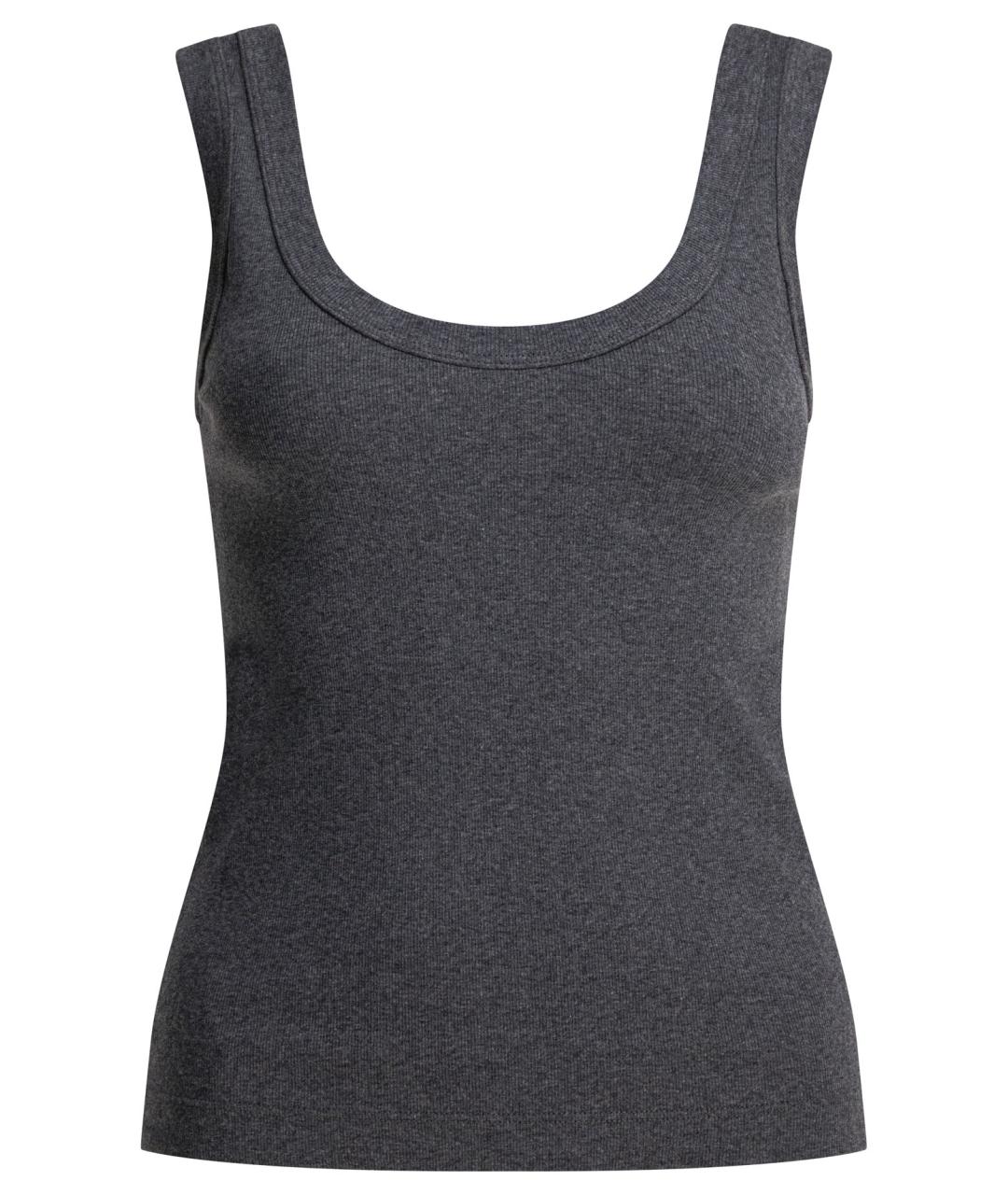 BRUNELLO CUCINELLI Серая хлопковая майка, фото 1