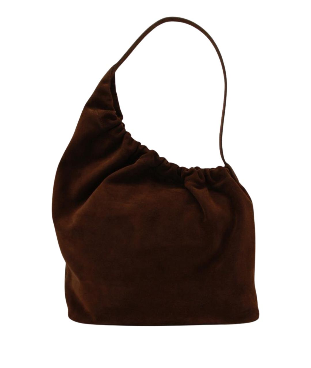 AESTHER EKME Коричневая замшевая сумка через плечо, фото 1