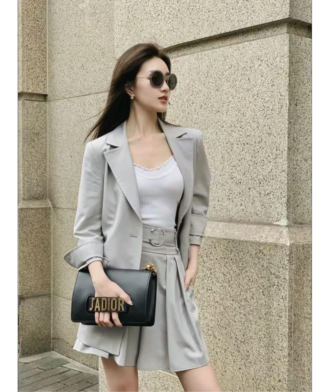 CHRISTIAN DIOR Черная кожаная сумка через плечо, фото 7