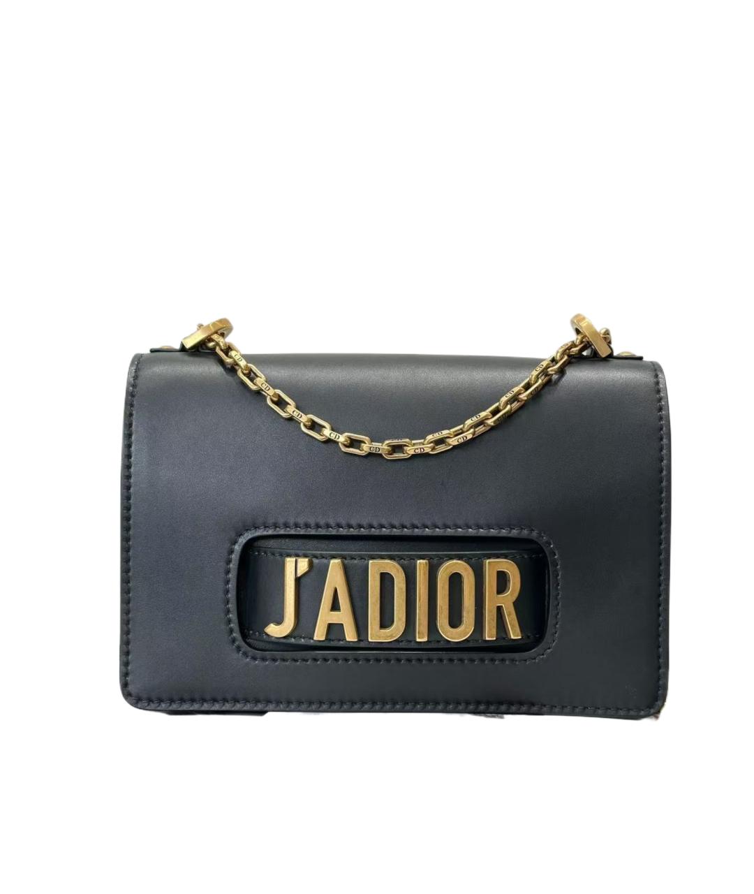 CHRISTIAN DIOR Черная кожаная сумка через плечо, фото 8