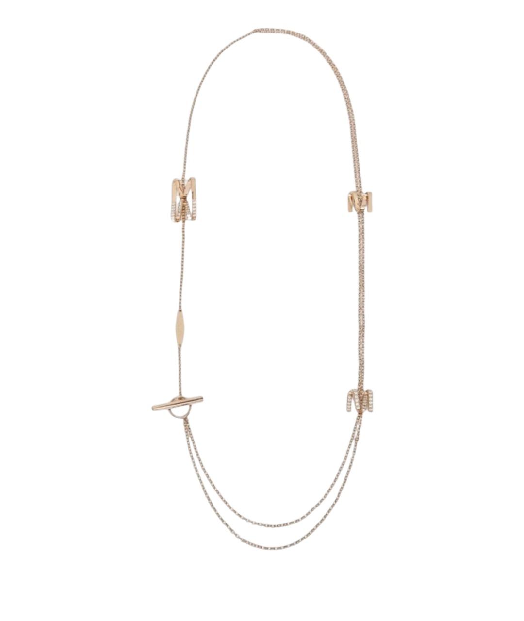 MAX MARA Золотое металлическое колье, фото 1