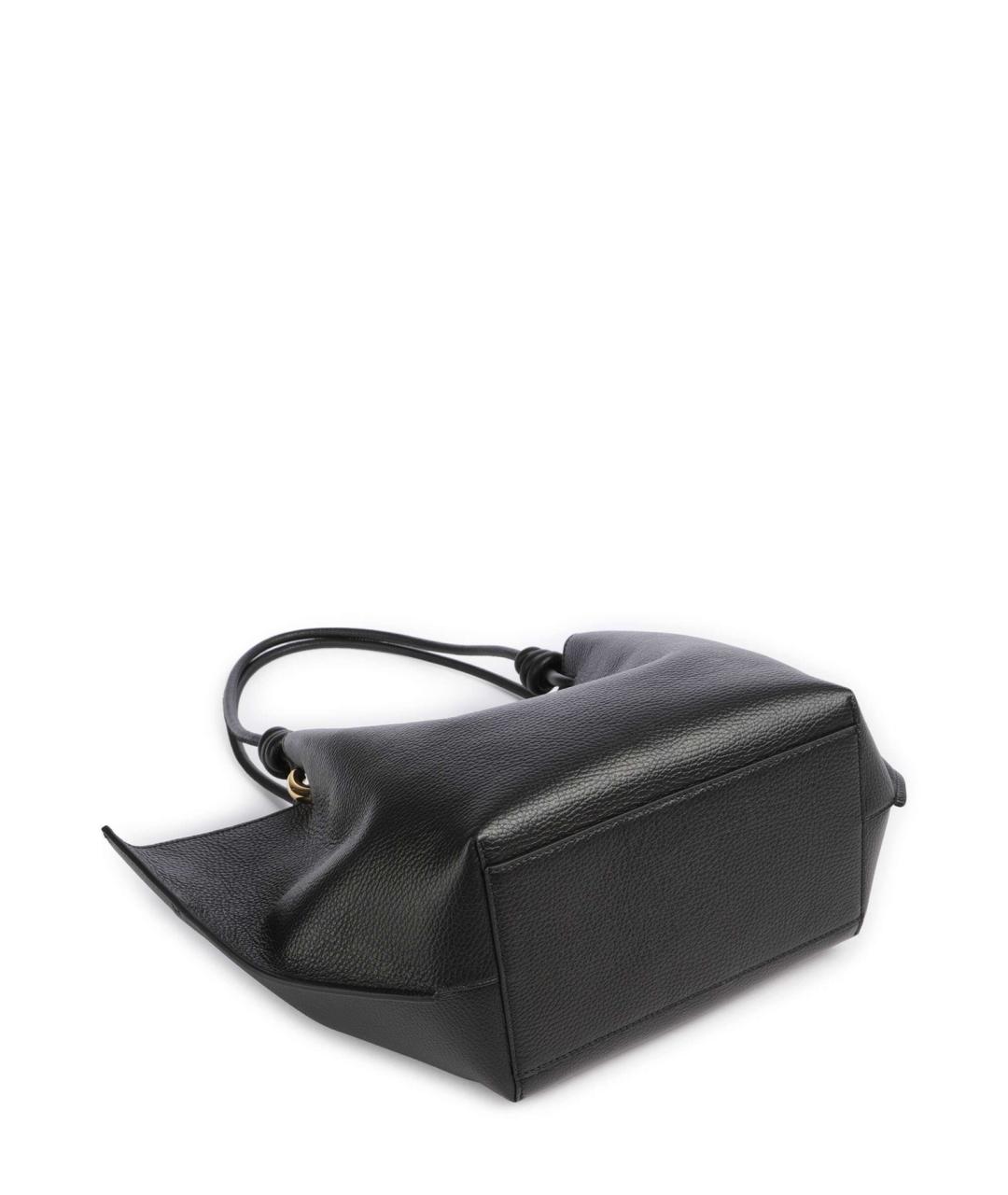 COCCINELLE Черная кожаная сумка тоут, фото 5