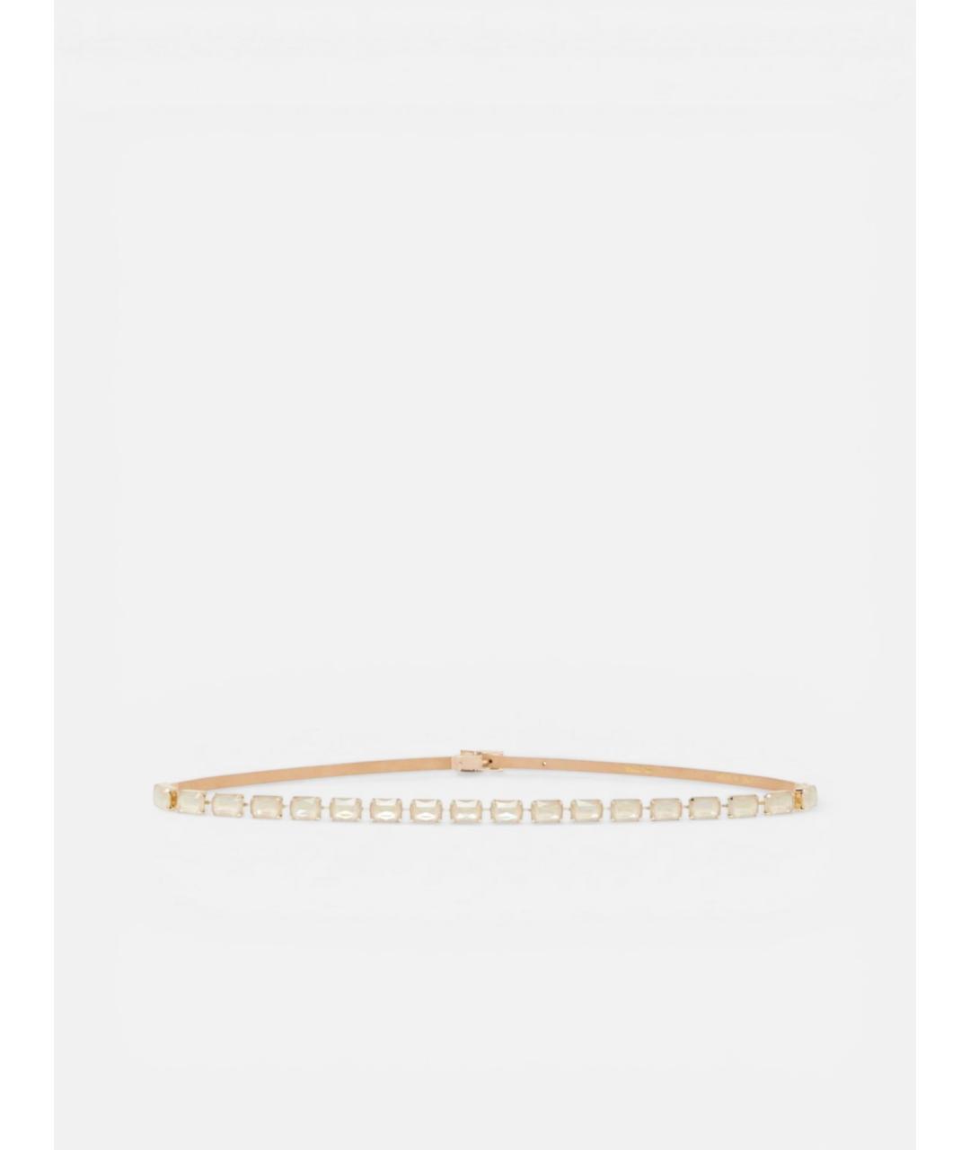 MAX MARA Бежевый кожаный ремень, фото 3