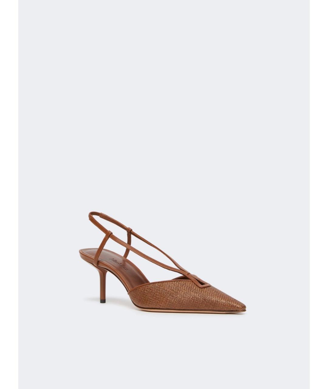 MAX MARA Бежевые кожаные туфли, фото 2