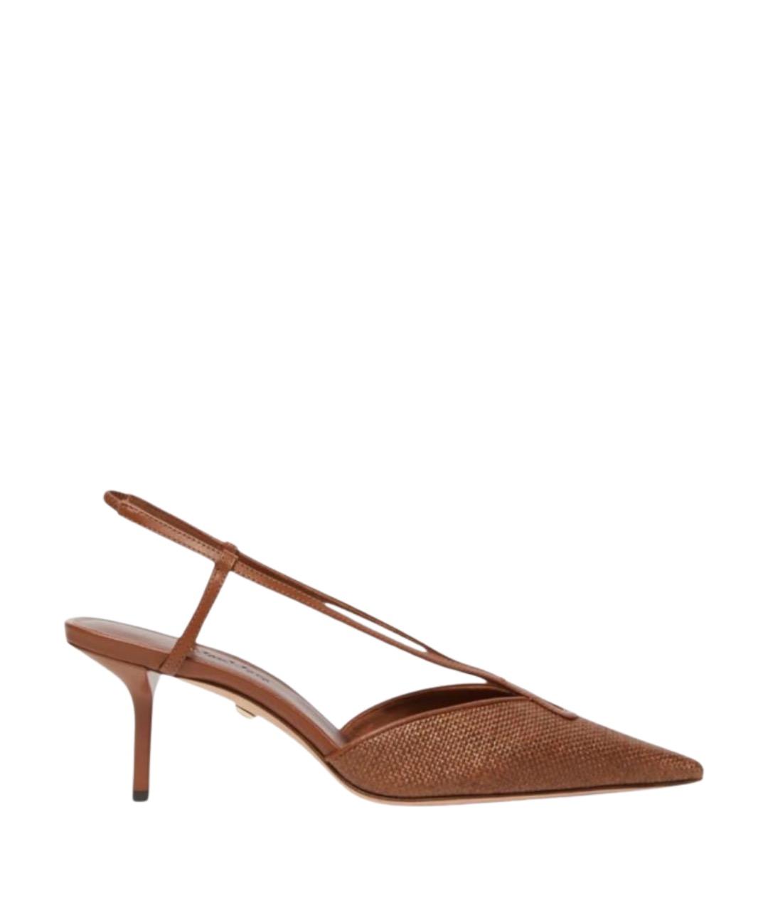 MAX MARA Бежевые кожаные туфли, фото 1