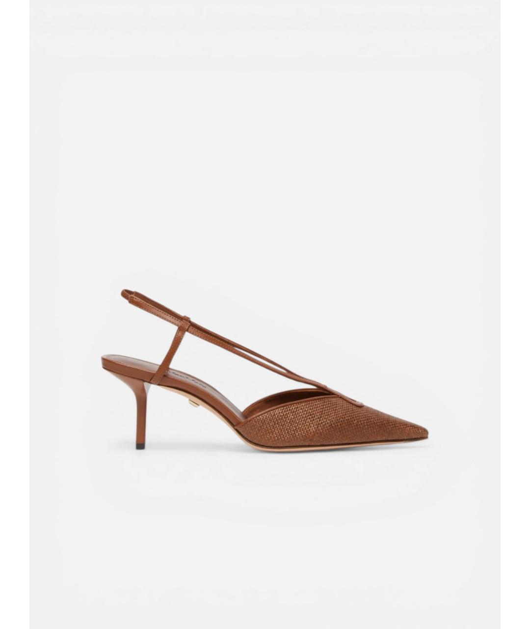 MAX MARA Бежевые кожаные туфли, фото 5