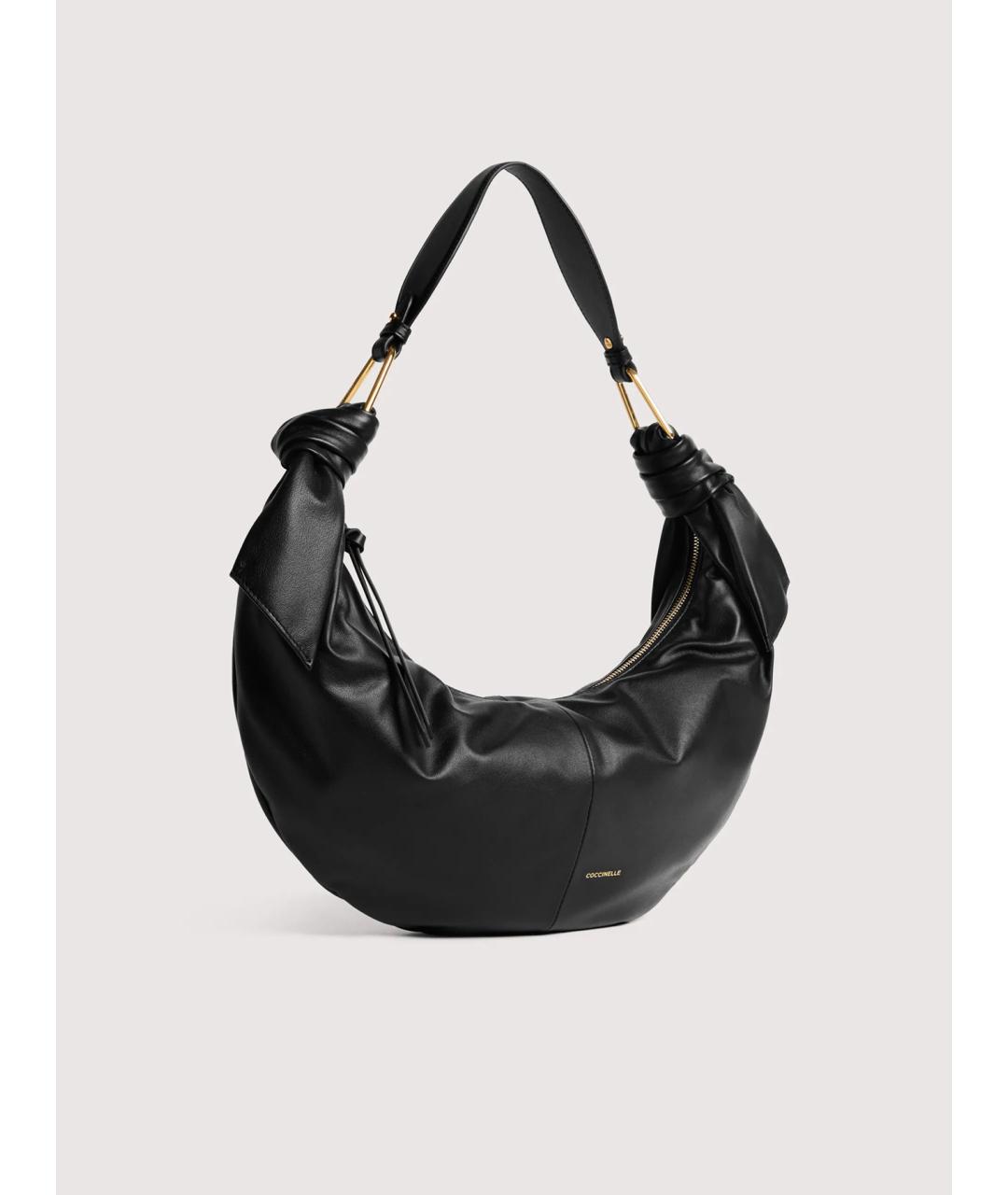 COCCINELLE Черная кожаная сумка через плечо, фото 4