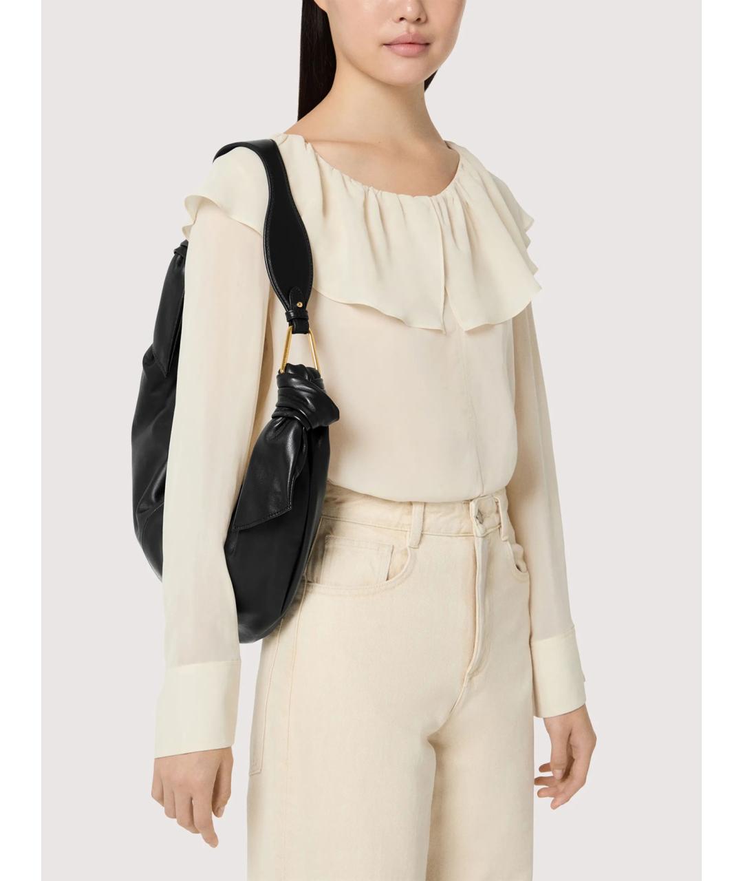 COCCINELLE Черная кожаная сумка через плечо, фото 3