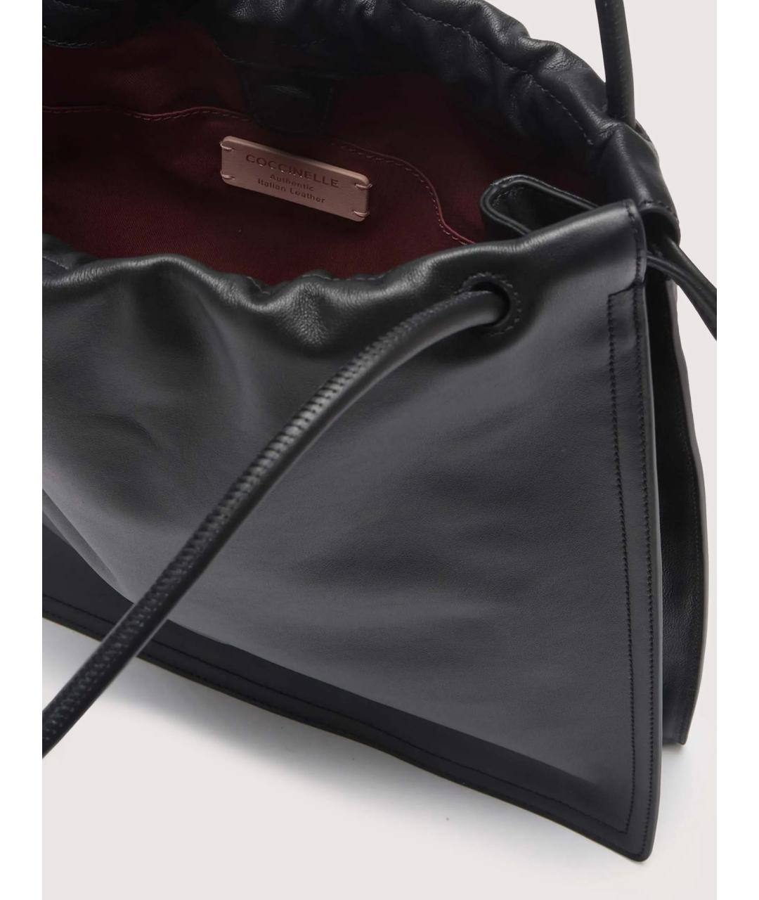 COCCINELLE Черная кожаная сумка через плечо, фото 3