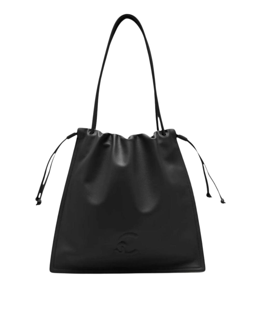 COCCINELLE Черная кожаная сумка через плечо, фото 1