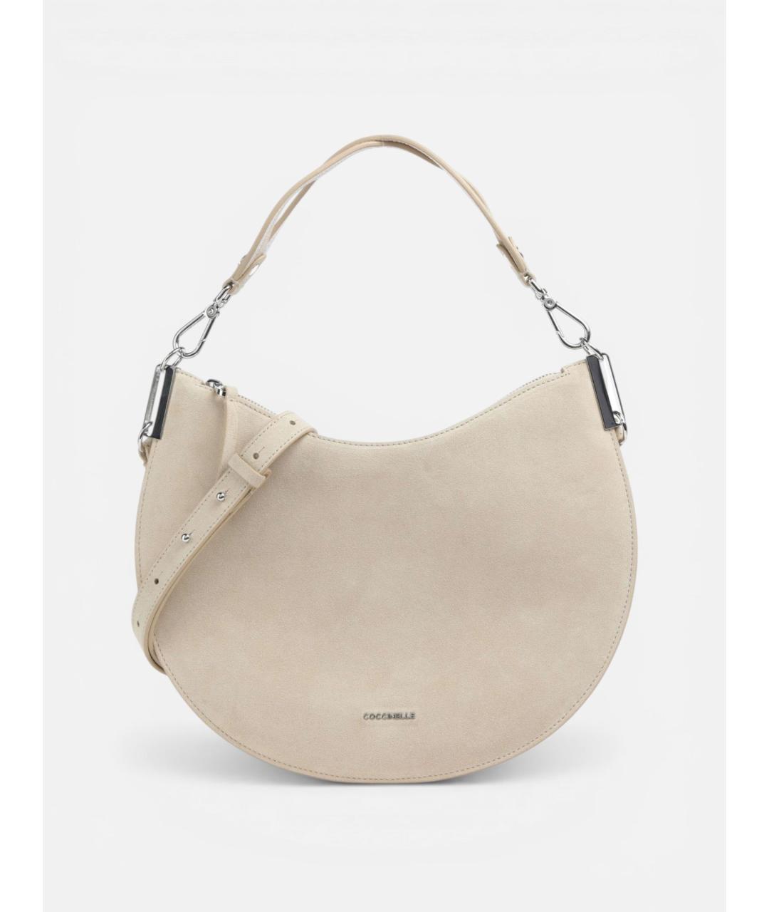 COCCINELLE Бежевая кожаная сумка через плечо, фото 5