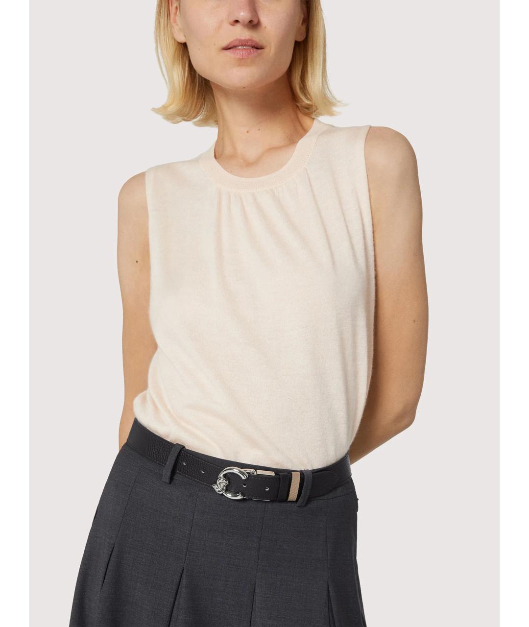 COCCINELLE Черный кожаный ремень, фото 2