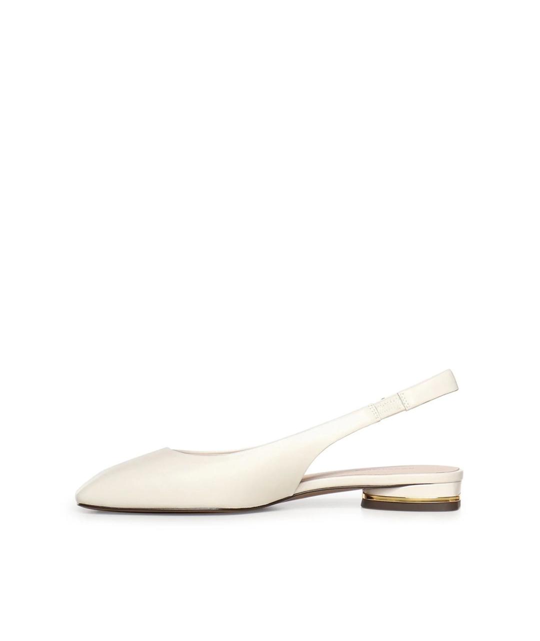 COCCINELLE Белые кожаные туфли, фото 3