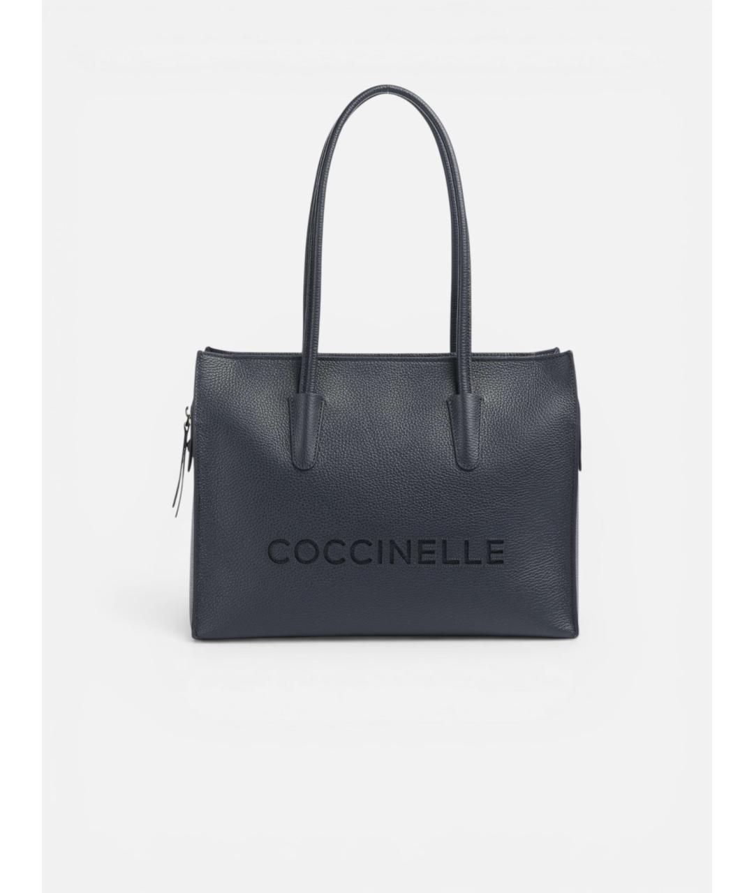 COCCINELLE Темно-синяя кожаная сумка через плечо, фото 5