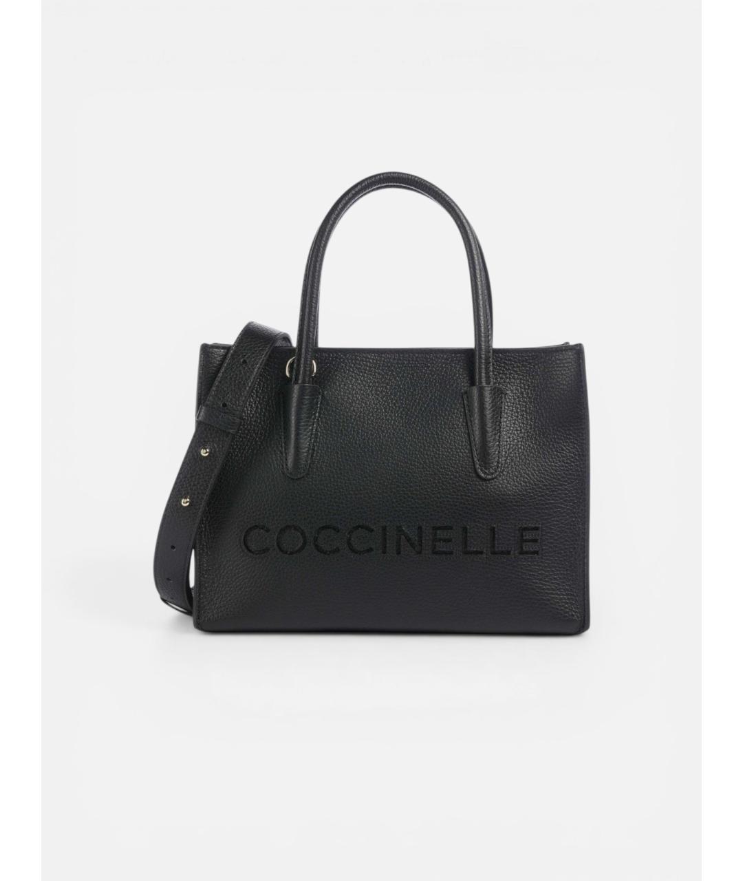 COCCINELLE Черная кожаная сумка через плечо, фото 6