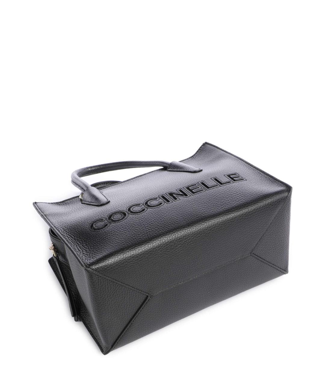 COCCINELLE Черная кожаная сумка через плечо, фото 5