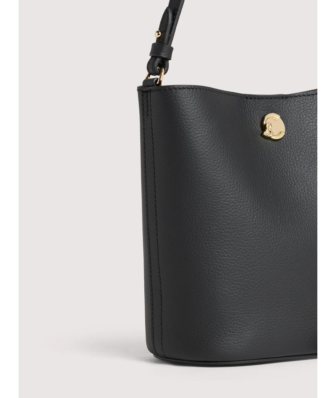 COCCINELLE Черная кожаная сумка через плечо, фото 5