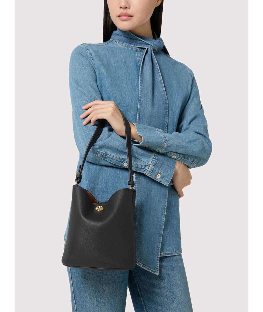 COCCINELLE Черная кожаная сумка через плечо, фото 2